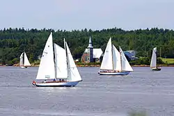 St. Mark's Place behind the 2014 Nova Scotia Schooner Association Race Week course