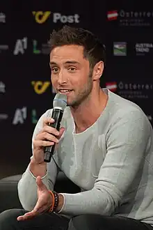 Måns Zelmerlöw, winner of the 2015 contest for Sweden.