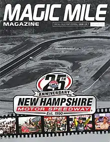 The 2015 5-hour Energy 301 program cover, celebrating New Hampshire Motor Speedway's 25th anniversary.