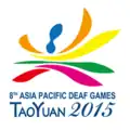 Logo of the 2015 Asia Pacific Deaf Games