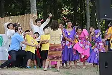 Photograph of adults and children attending the 2015 Richmond Filipino Festival