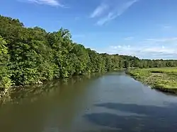 The Patuxent River flows past Waysons Corner