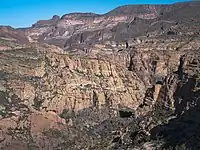 A view from the Apache Trail (Arizona State Route 88) in 2016