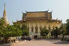 Vihear of Wat Botum Wattey, Phnom Penh, Cambodia