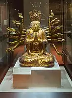 Multi-armed figure of Quan Am (Vietnamese version of the bodhisattva Avalokiteshvara). Northern Vietnam, 18th century or later