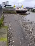 Hog Lane Stairs and causeway (centre right)