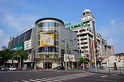 Clock tower located near Qingguo Lane