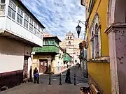 City of Potosí: Balconies without glass windows were a common feature of colonial architecture.