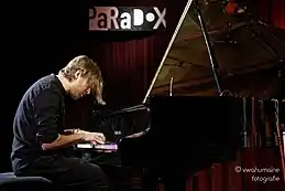 Colin Vallon is playing the piano at Paradox Tilburg (Netherlands) on nov 17 2017. He performed with his Colin Vallon Trio.