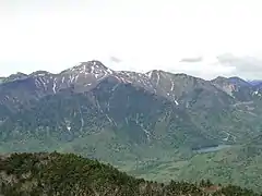 Mount Nikkō-Shirane from Mt Nikko Nantai