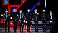 Monsta X on stage at the 2017 Dream Concert
