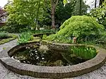 Pond in botanical garden Jochumhof