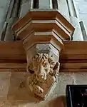 Choir corbel with bull's head (Saint Luke)