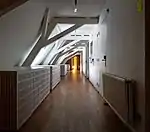 Attic floor, corridor