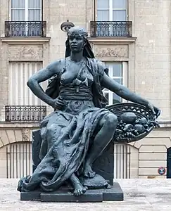 L'Afrique by Eugène Delaplanche.