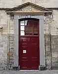 Pedimented west entrance