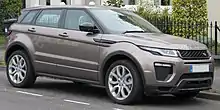A Range Rover Evoque, which the Landwind X7 was found to be copying the design of