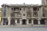 National Headquarters of the College of Architects of Chile, art Nouveau architecture, designed by Luciano Kulczewski and built in 1920.