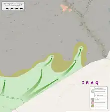 Map of rebel advances in Deir ez Zor governorate