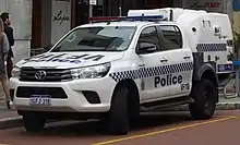 Western Australia Police Toyota Hilux paddy wagon