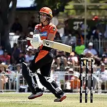 Piparo batting for Perth Scorchers in December 2018
