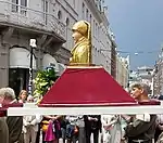 Bust of Amelberga of Susteren in the procession in Wyck