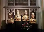 Busts of Lambert, Monulph, Gondulph & Amandus, Sacred Heart Chapel