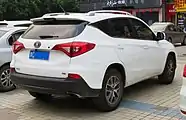 The rear view of the BYD Song