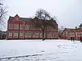 Retford King Edward VI School under redevelopment in 2018.  Photograph by Philip Snowden.