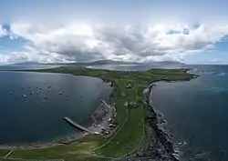 Aerial (drone) view of the Magharee Peninsula