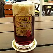 Image 34Smoked beer from the Schlenkerla brewpub in Bamberg, Germany (from Craft beer)