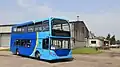 Image 9A Connexionsbuses operated Scania Omnidekka, at Thorpe Arch industrial estate, Wetherby.