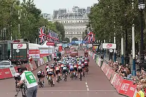 The race started and finished on The Mall