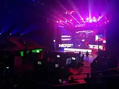 An esports match inside the arena during the 2019 Southeast Asian Games