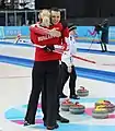 Laura Nagy and Nathan Young celebrate their victory