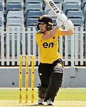 Piparo batting for Western Australia in September 2022