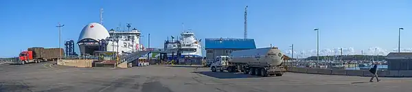Northumberland Ferries terminal at Caribou, Nova Scotia, Canada