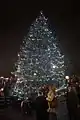 The tree during the 2022 Christmas in the Ward celebration