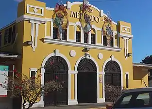 Plaza del Mercado de Salinas during Christmas