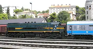 2062 038 locomotive (EMD G26) in Pula, Croatia