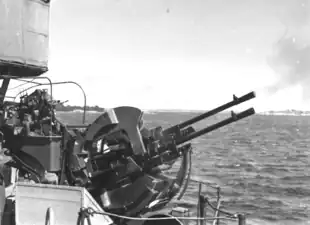 20 mm akan m/38 during a firing exercise