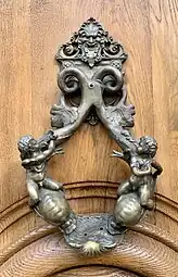 Door knocker of Avenue Kléber no. 21, Paris, unknown architect and sculptor, c.1890