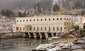 The South Slocan Dam on the Kootenay River