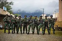Korps Marinir with the DPM uniform