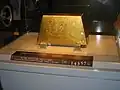 The 220.30 kg 999.9 pure gold brick is the famous collection of Gold Building.
