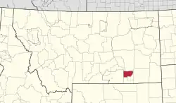 Location of Northern Cheyenne Indian Reservation