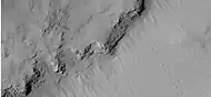 Layers in Gill crater (Martian crater), as seen by HiRISE under HiWish program.