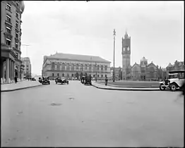 View west across Copley Square, 1920