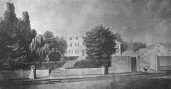 House of Gardiner Greene, Pemberton Hill, Boston, 1843