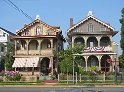 Many Victorian-era buildings in the Cape May Historic District